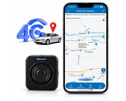 GPS Tracker - Tot 5m accuraat - Beveiligen, vinden of volgen van auto, rugzak, reiskoffer - 55 x 36 x 21mm - Abonnement vereist
