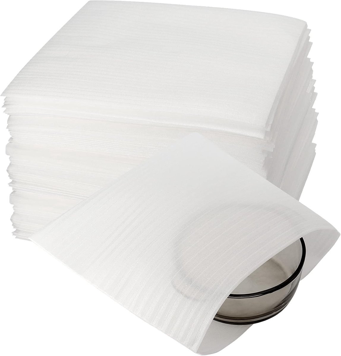 150 Stuks 30x30cm Witte Schuimzakken, Kussens Wrap Tassen, Schuimhoezen voor Bescherming van Breekbare Voorwerpen en Verpakking van Glaswerk