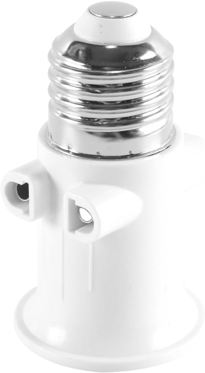 E27 naar 2-Pin EU Adapter voor Slimme Lampen - Converter Fitting voor AC100-240V, 4A, Veilig en Betrouwbaar
