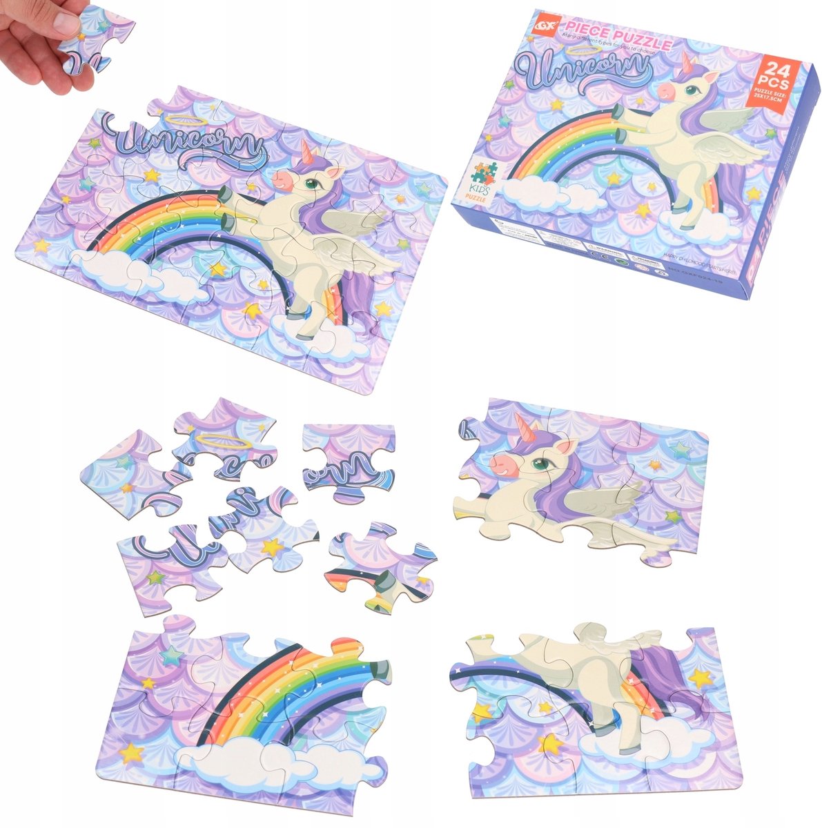 Maxi Puzzel 24 Stuks - Magische Eenhoorn & Paardjes
