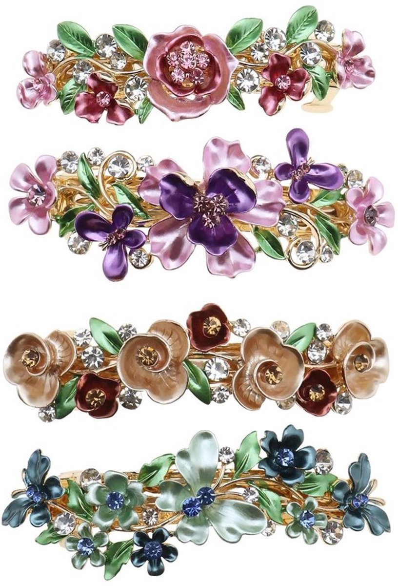 OmGoods - Dailygoody - Haarspeldjes - Bloemontwerp - Elegante metalen haarclips