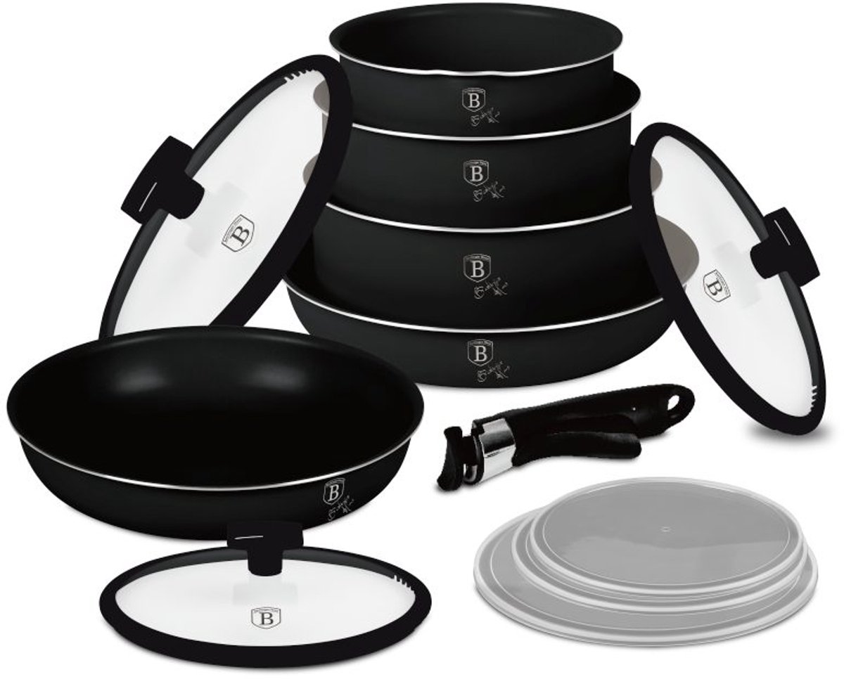 Serviesset met titaniumcoating, 12-delig, Monaco Collection