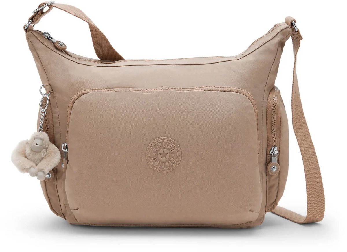 Kipling Gabby M schoudertas - Tan Beige