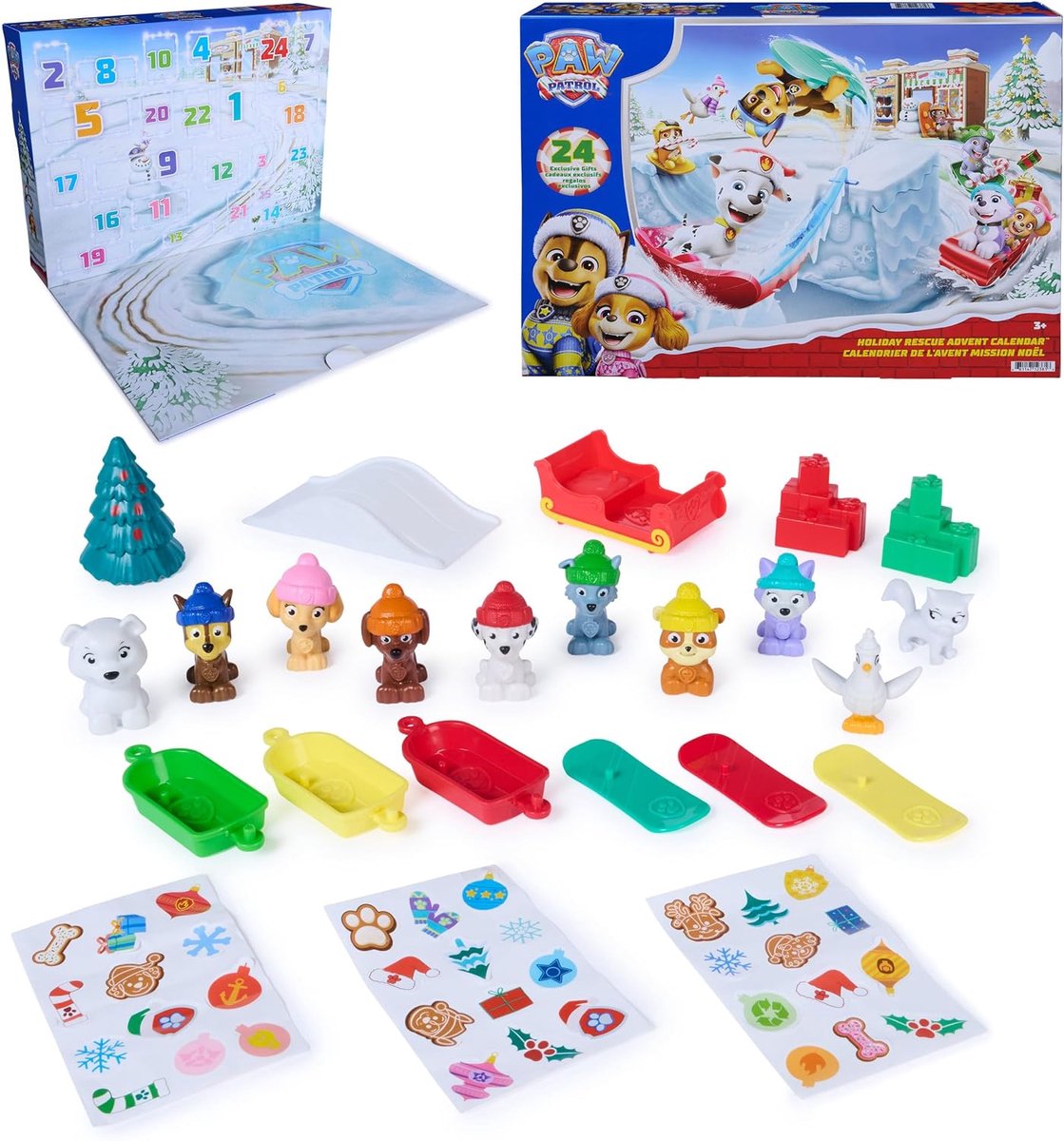 Paw Patrol - Adventskalender 2026 - 24 Verrassingen - 10 Figuren - Adventkalender - Adventskalenders - Adventkalenders Kinderen - Aftelkalender - Geschenkdoos - Geschenkset - Cadeaudoos - Cadeauset - Giftset Kind - Speelgoed vanaf 3 Jaar