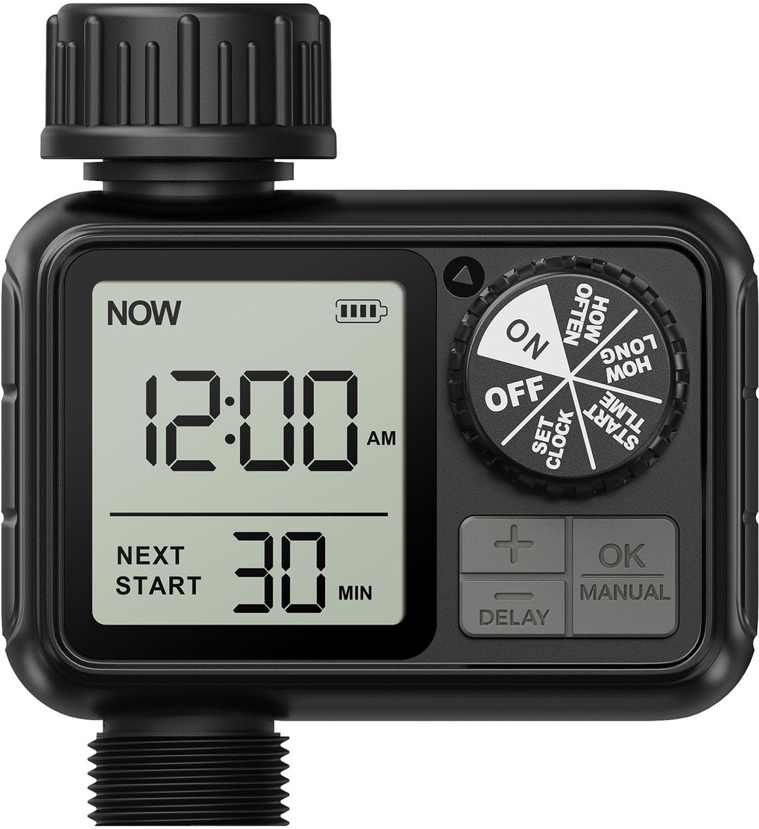 Bewateringstimer Programmeerbaar – Sproeicomputer met Regenvertraging – IPX5 – LCD Scherm – Automatisch & Handmatig