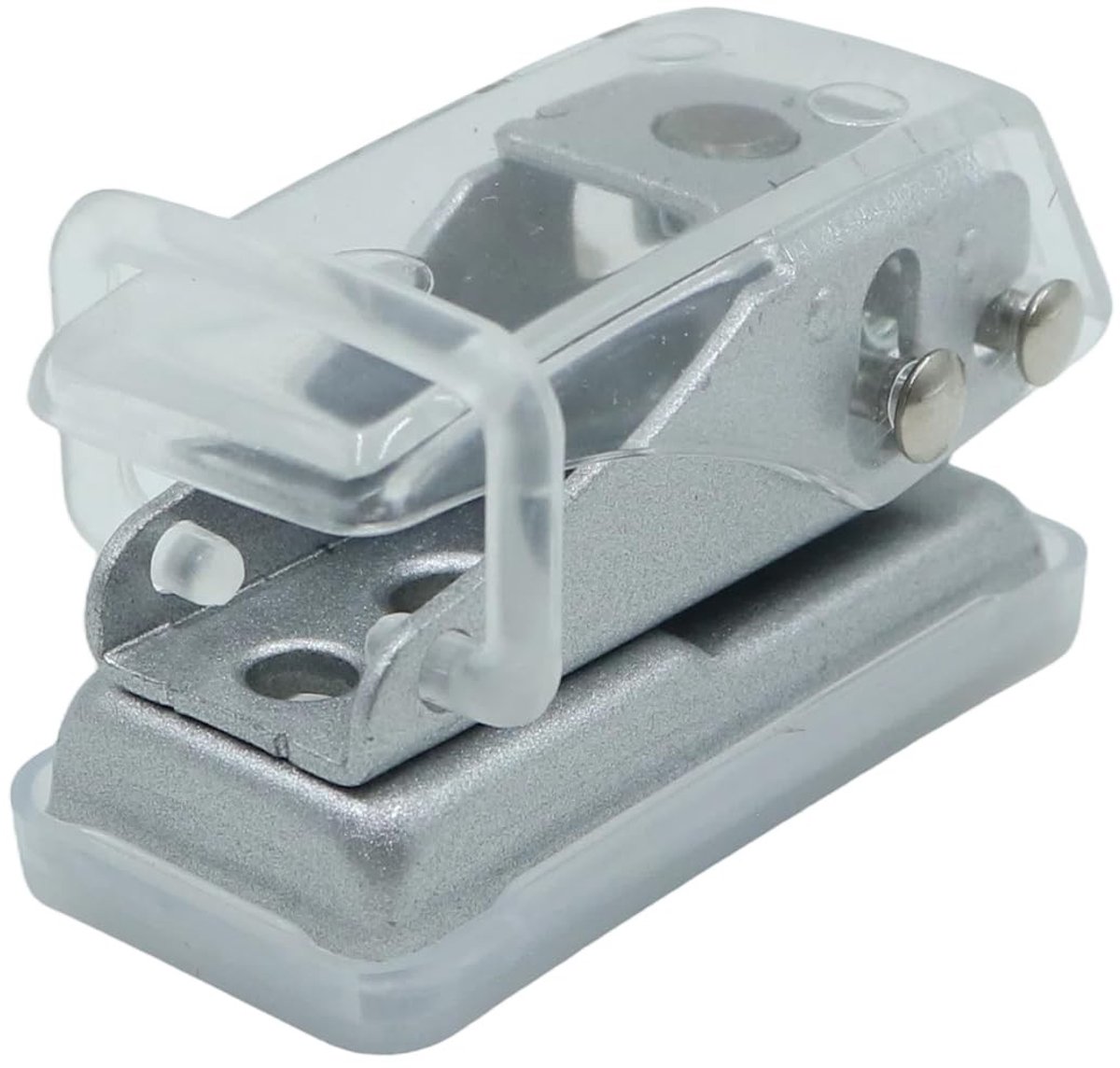 Mini perforator voor 8 vellen, draagbare één-gat perforator voor papier en karton, ideaal voor kantoor en school.