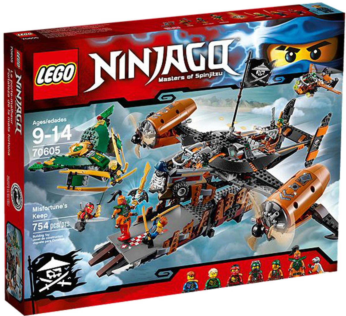 LEGO NINJAGO Misfortune’s Keep, Bouwpakket, 9 jaar, 754 stuk(s)