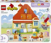 Doos van LEGO Duplo 10459 Bluey's Familiehuis met Geheugenspel. Met poppetjes en huis.