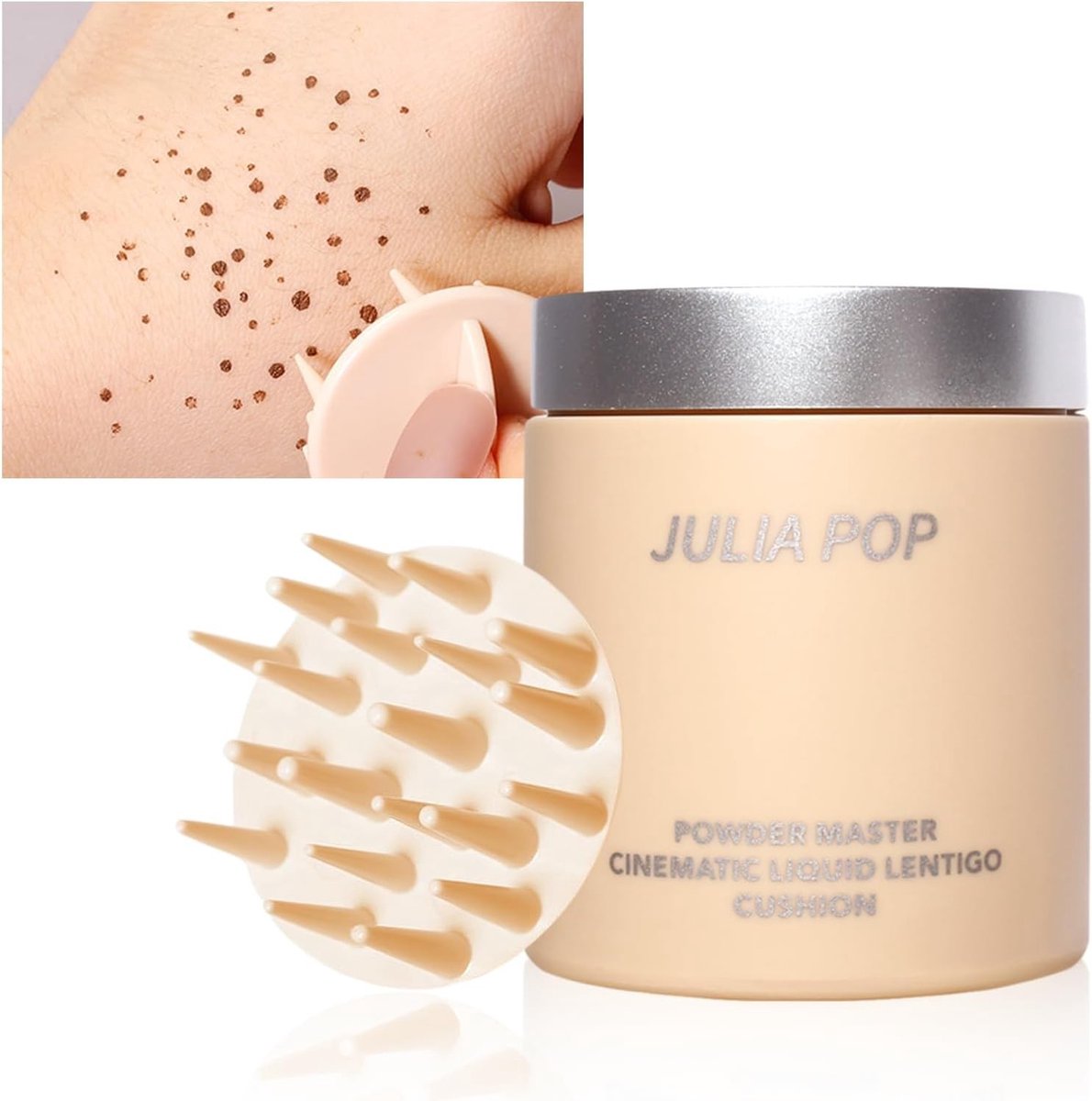 Natuurlijke Vlekken Make-up Stempel met Borstel, Waterproof Freckles Marker voor een Zonnige Look, Lifelike Make-up en Eenvoudige Toepassing