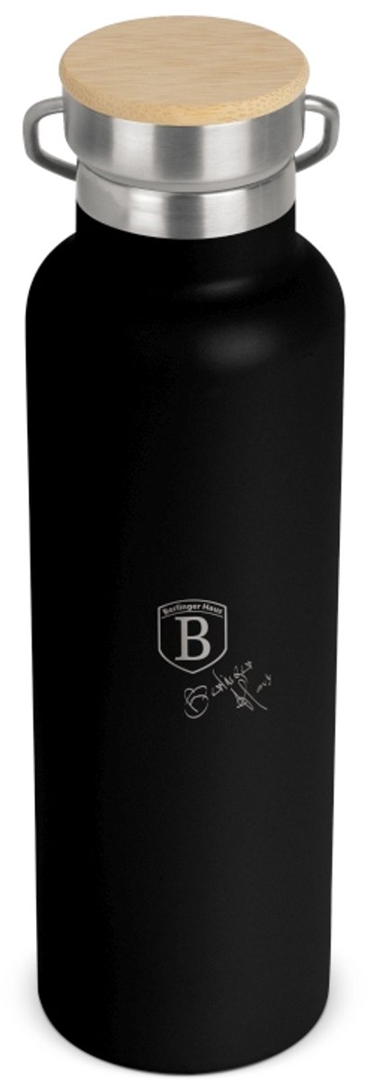 Thermosfles met dubbele wand, roestvrij staal, 0,6 l, Matte Black Collection