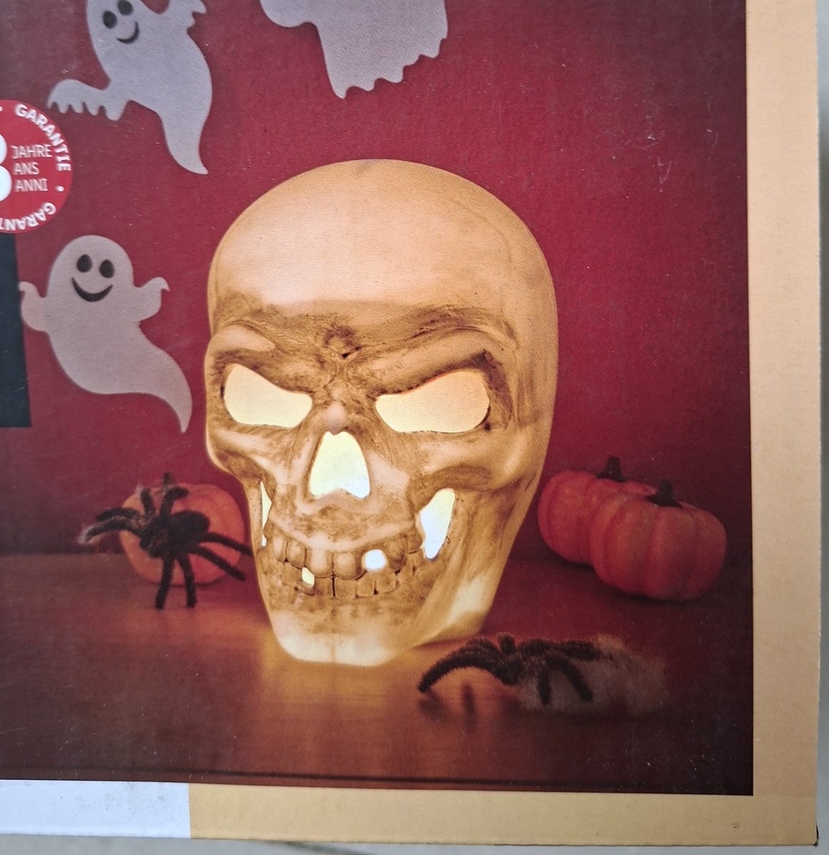 Livarno Home Led - Doodskop / Met Binnenverlichting -Halloween Verlichting / Wit