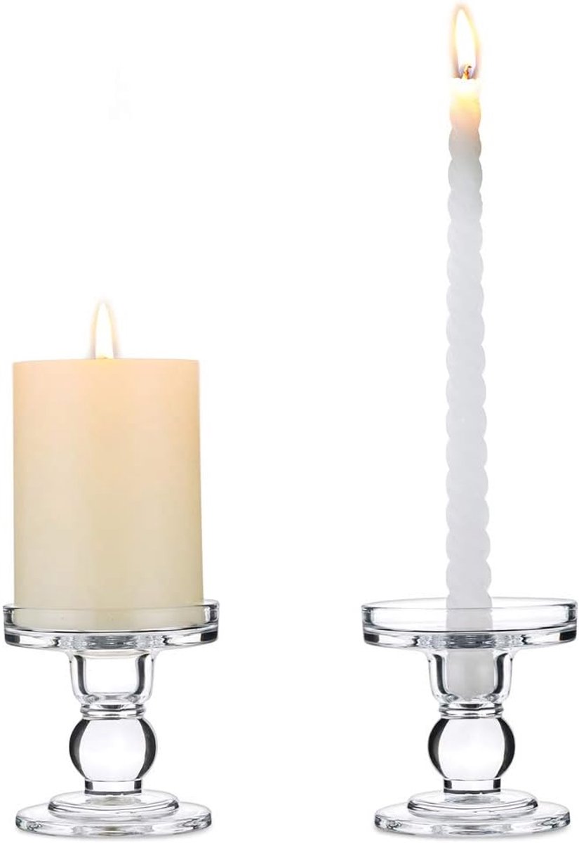 Decoratiekristal - Set van 2 - 8 cm - Glas