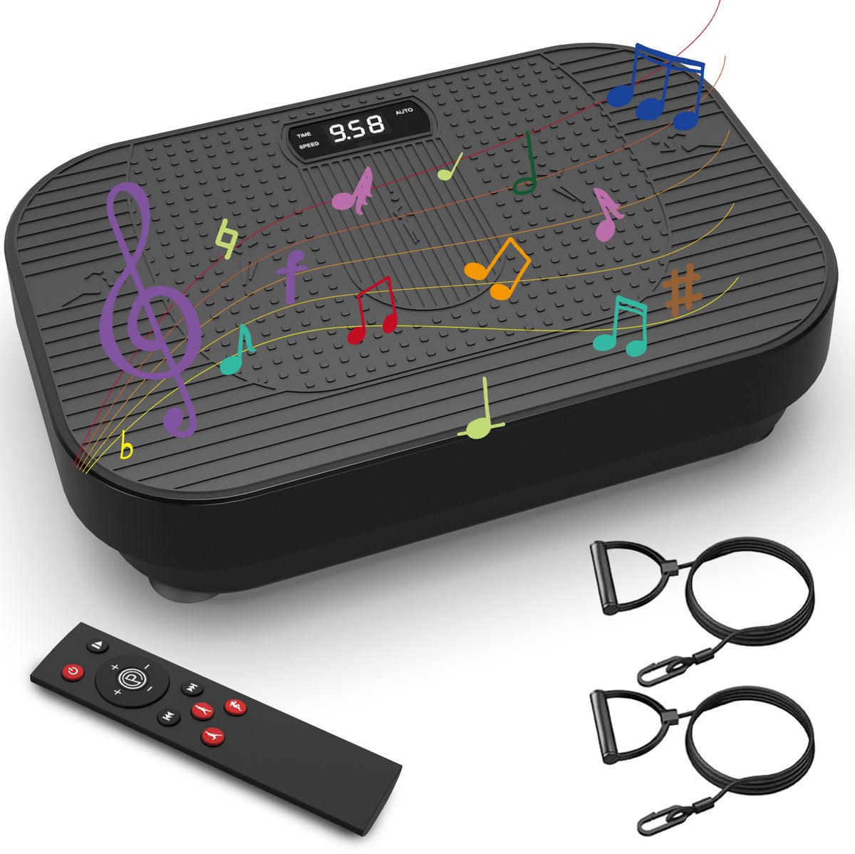 MODFU - Trilplaat - Bluetooth Muziek En Afstandsbediening - Thuisgebruik - Zwart