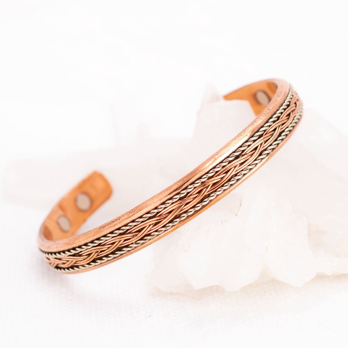 Koperen Armband - Dames - ingelegd koperdraad - Small - Deva Loves