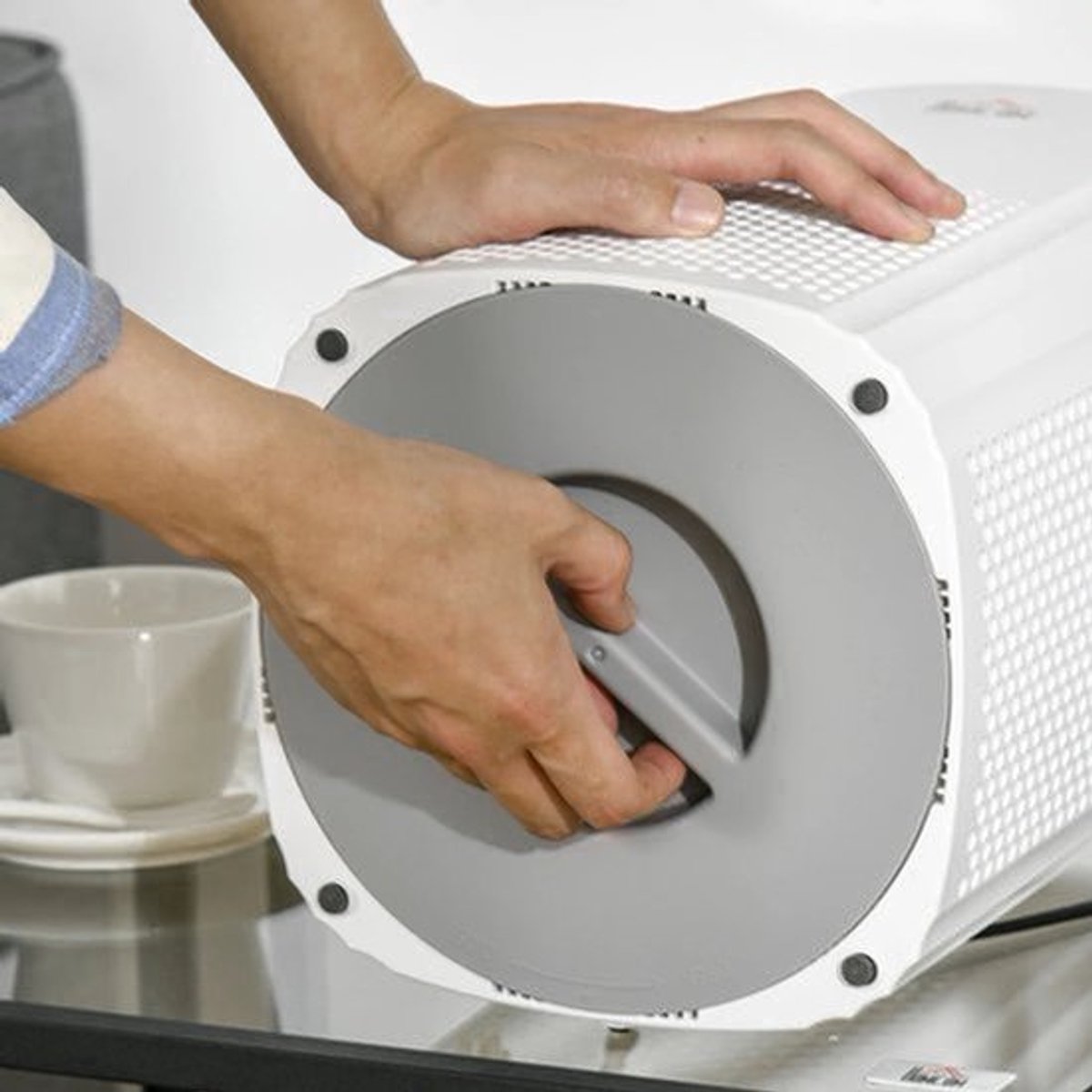 Luchtreiniger - Air cleaner - Airpurifier - Air purifier met HEPA CADR Filter - 225m ³/u tot 24 m² - LED-display - ABS en PP - ≤ 60dB - 25W - Wit