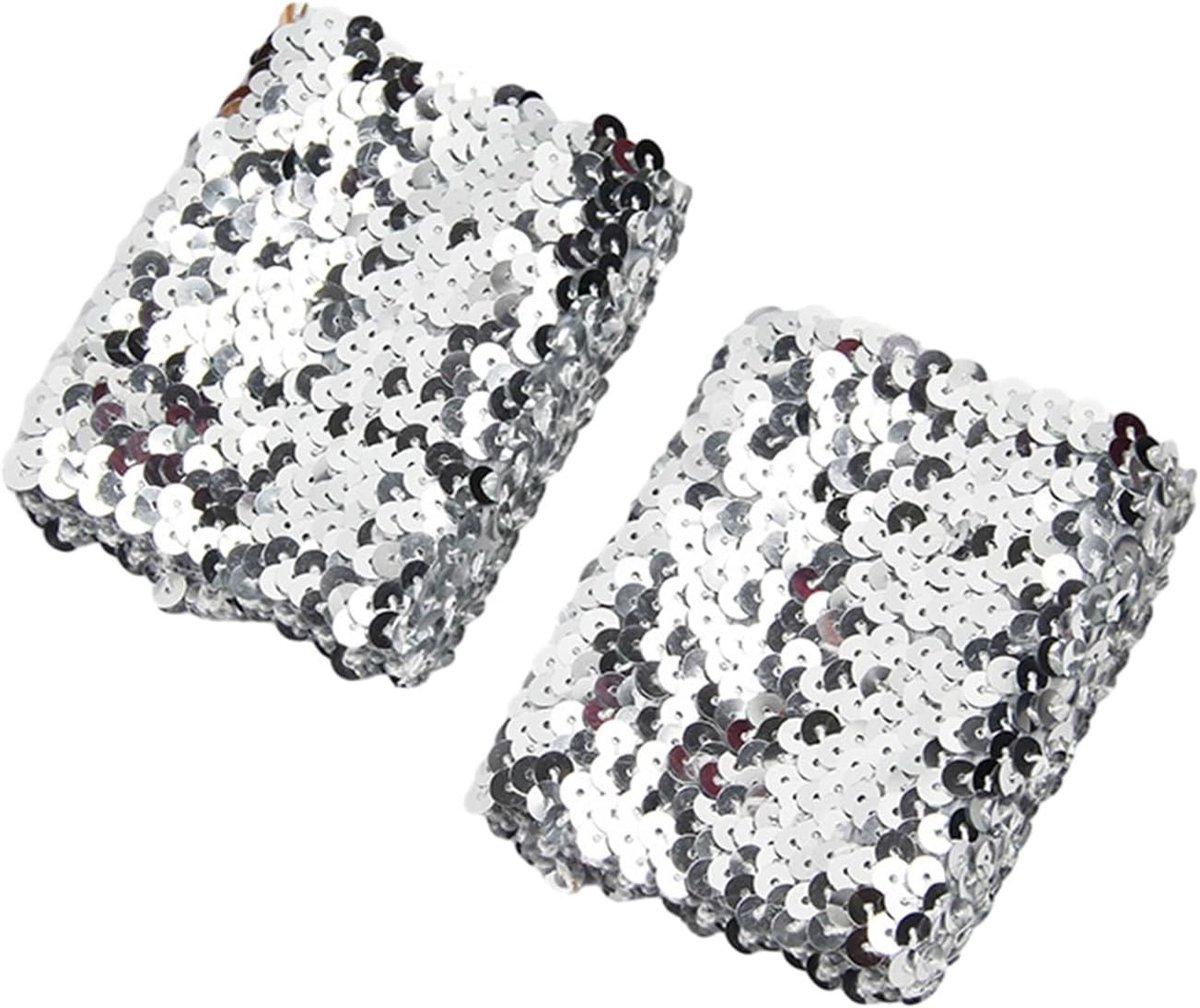 Stijlvolle Elastische Mouwen met Sprankelende Pailletten voor Dames Kostuum Accessoire en Mode Decoratie