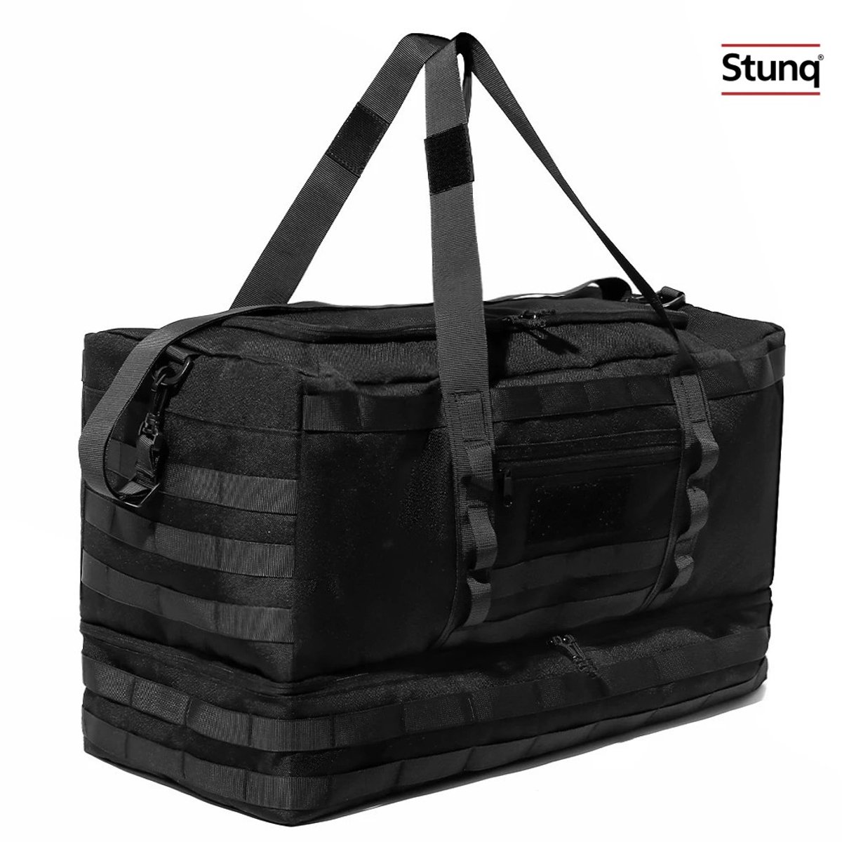 Stunq® 50L Reistrolleytas met Schoenenvak - Tactische Duffel voor Weekend en Overnachting