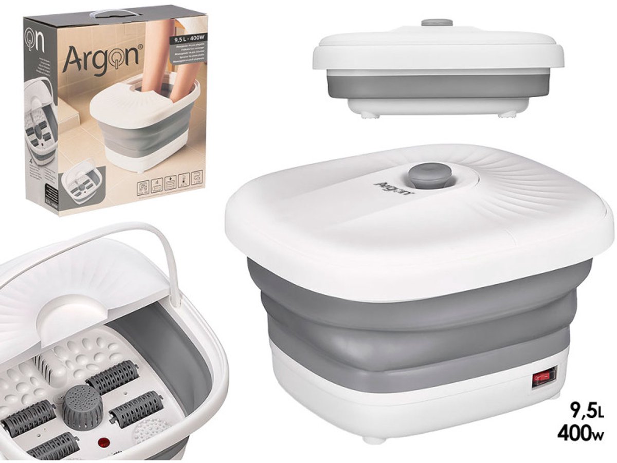 Voetmassage - 400W - 9,5L - Opvouwbare siliconen voetenbad - voetroller - massage voor voeten - ontspannen - voor bloedsomloop en bloedcirculatie