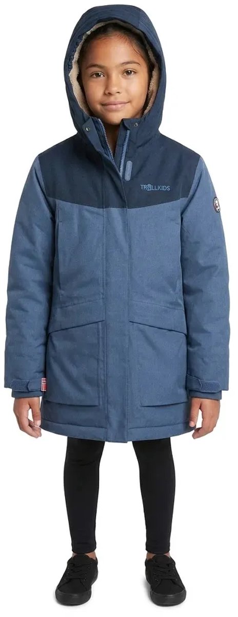 Trollkids Oslo Coat Pro Jas cm Meisje Marineblauw