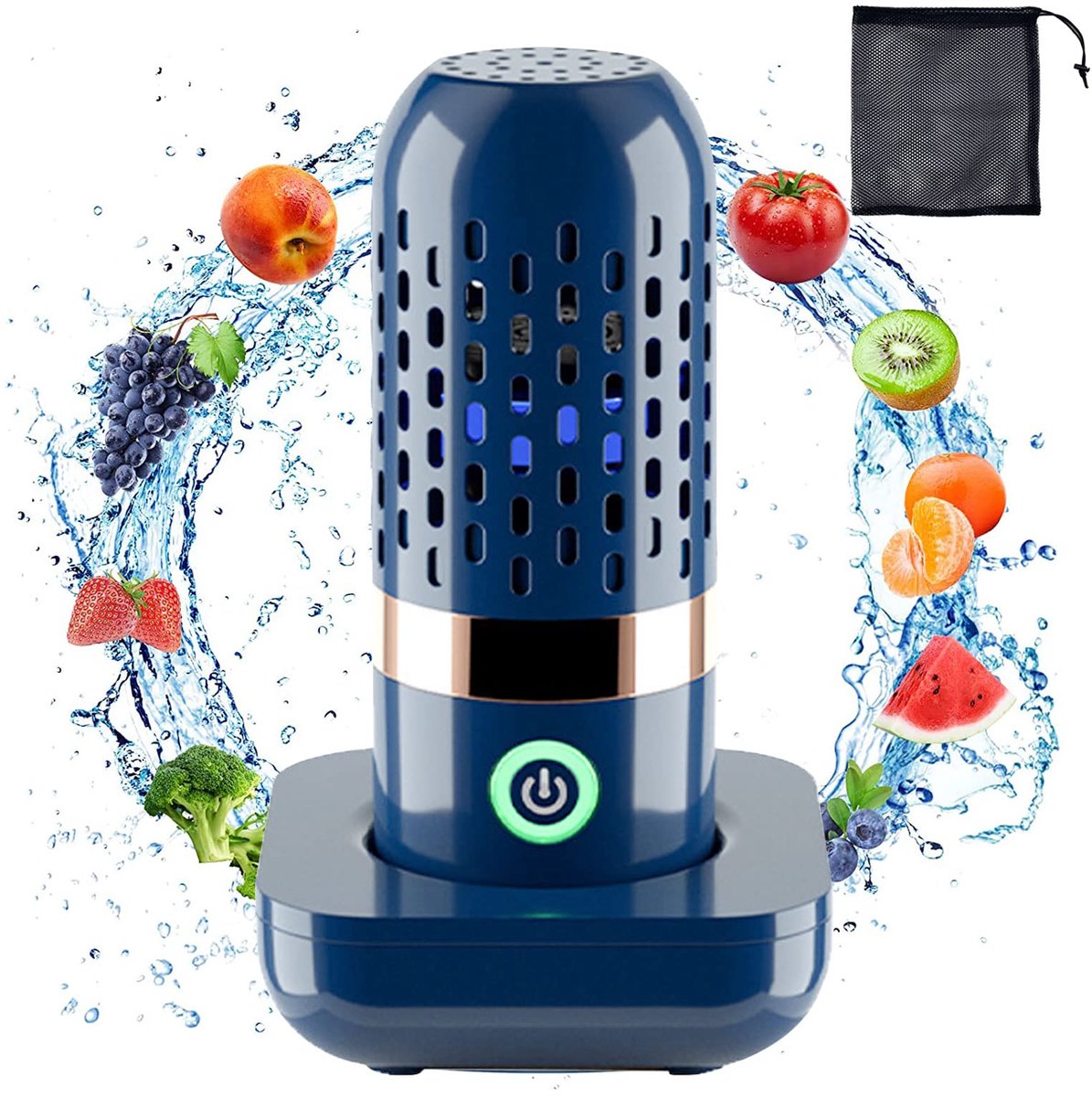 Groente en fruit reiniger draagbaar ultrasoon apparaat USB oplaadbaar met waterdichte werking pesticide verwijdering keukenhulp
