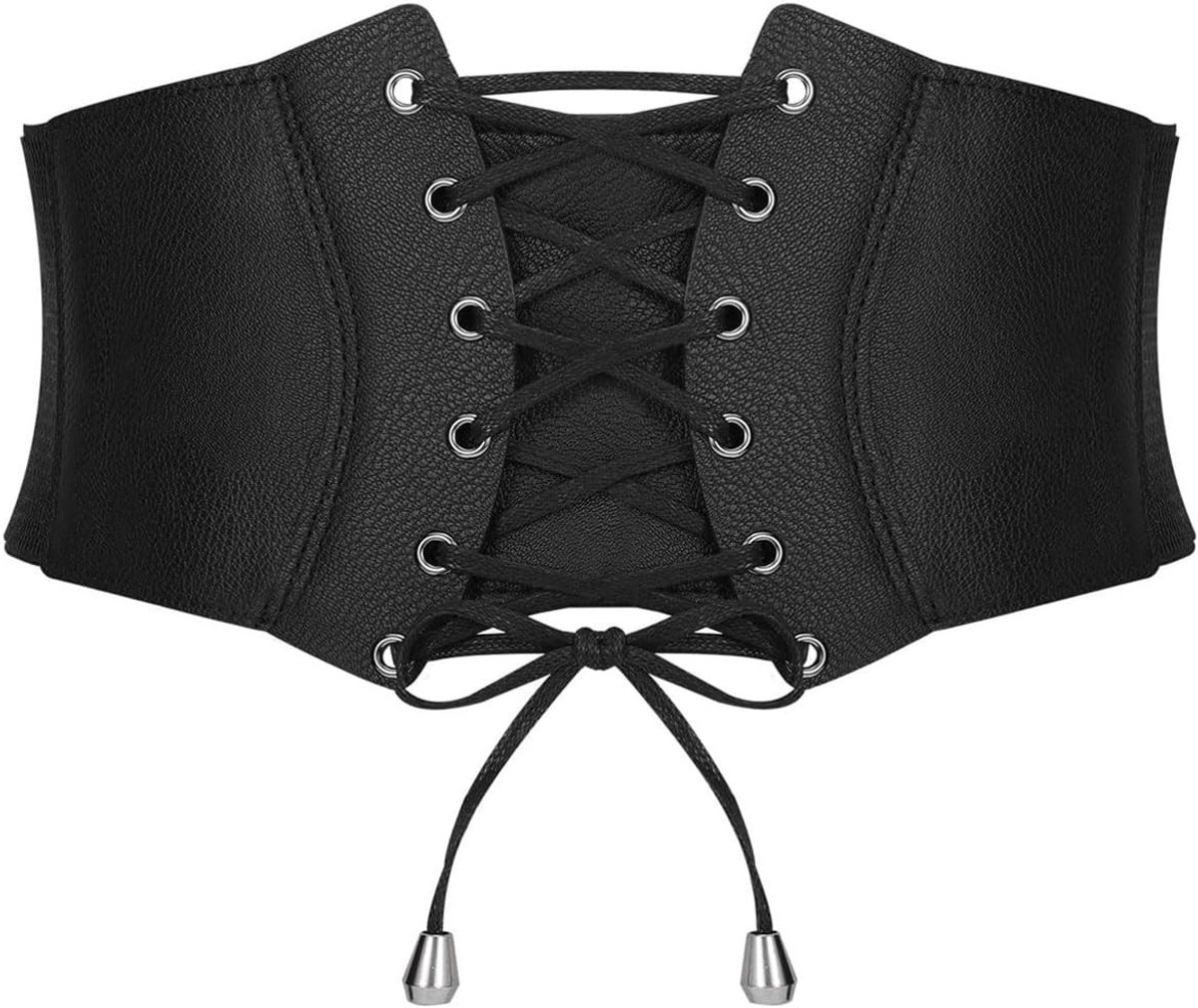 Elegante Waspie Taillengürtel voor Dames, Vintage Breed Laced Corset, Elastische Tailleband voor Halloween Kostuums en Feestjes
