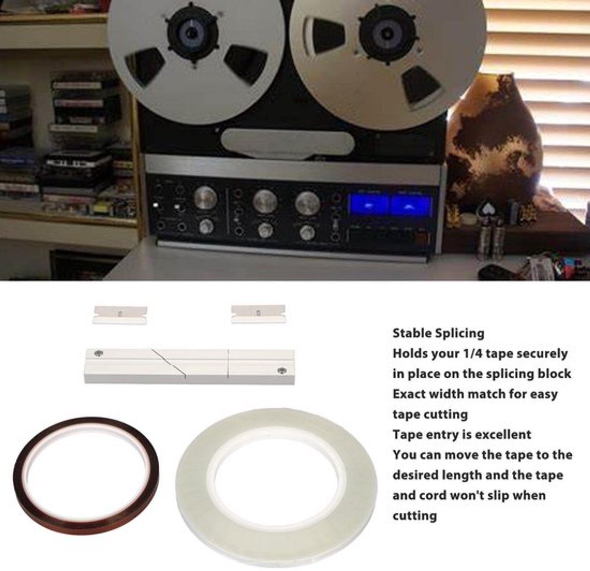 Tape Splicing Set - 1/4 Inch - Universele Afwerking - Tape Recorder - Splicing Kit
