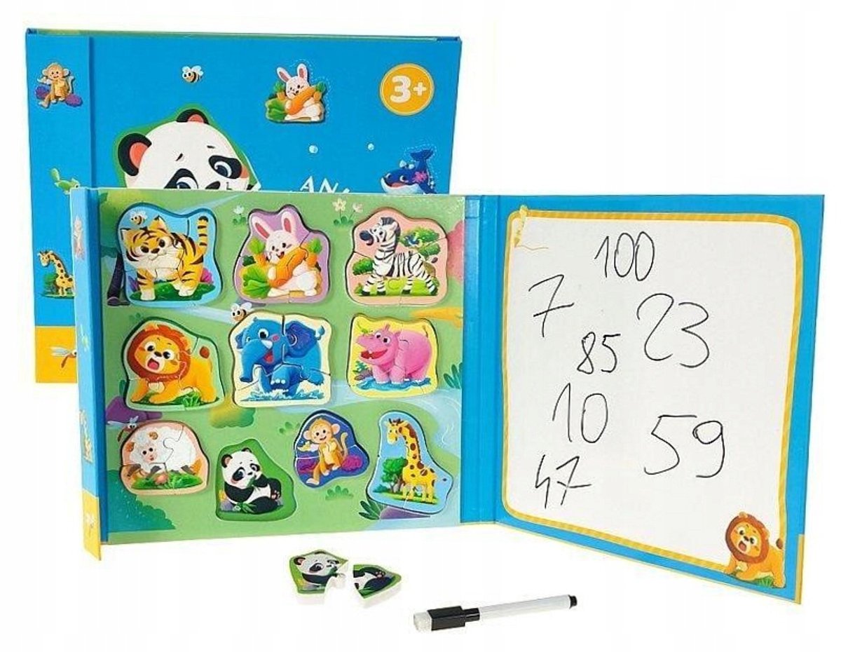 Puzzel & Whiteboard met Stift - Educatief Speelgoed