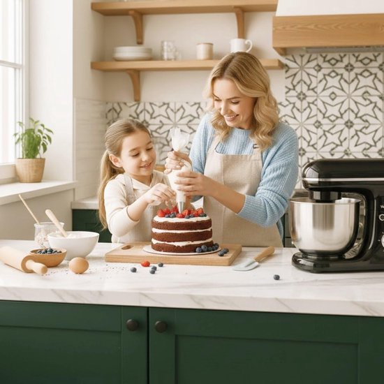 Keukenmachine - Mixer - Bakken en Koken - 10 Snelheden Planetaire Werking - 5L Kom - Zwart — afbeelding 3
