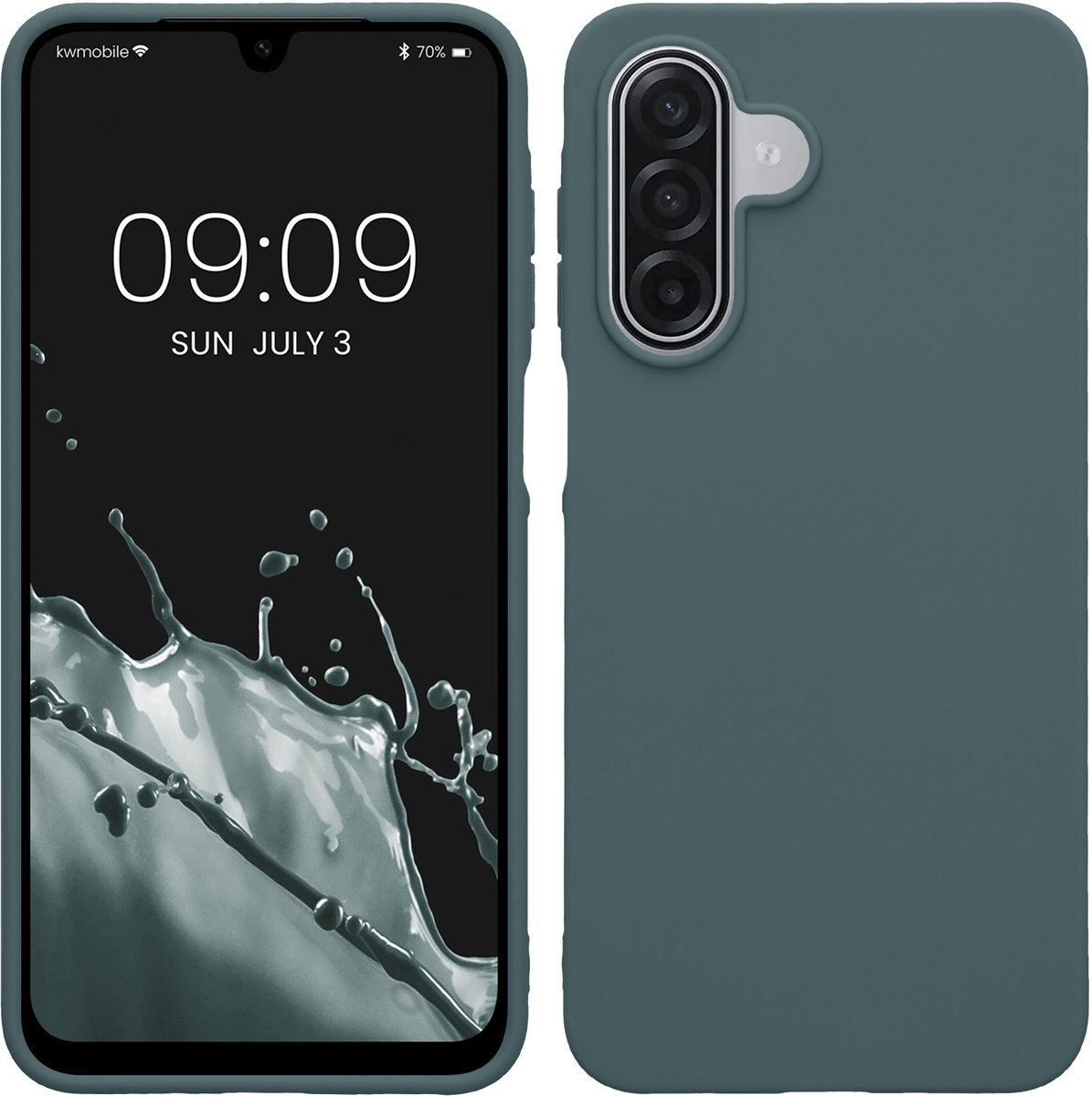 kwmobile telefoonhoesje geschikt voor Samsung Galaxy A18 4G / 5G - Hoesje voor smartphone - Back cover in leisteen