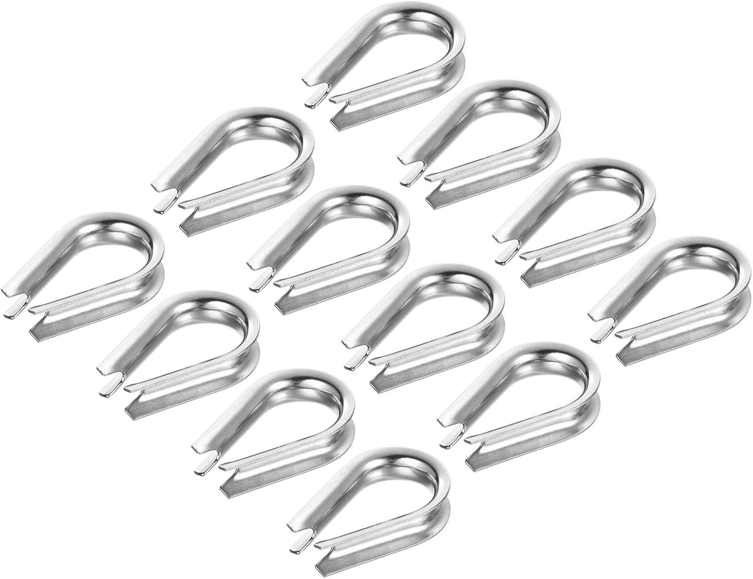 vingerhoedje set van 20 stuks - M6 roestvrijstaal - voor 1/4 inch draadkabel - ideaal voor tuigage - ServiceTopper