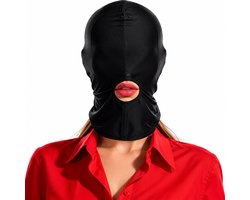 BDSM Masker - Seks Masker - Bondage Masker - Fetish Masker - Erotisch Masker - Zwarte Bivakmuts met Mondopening - Unisex