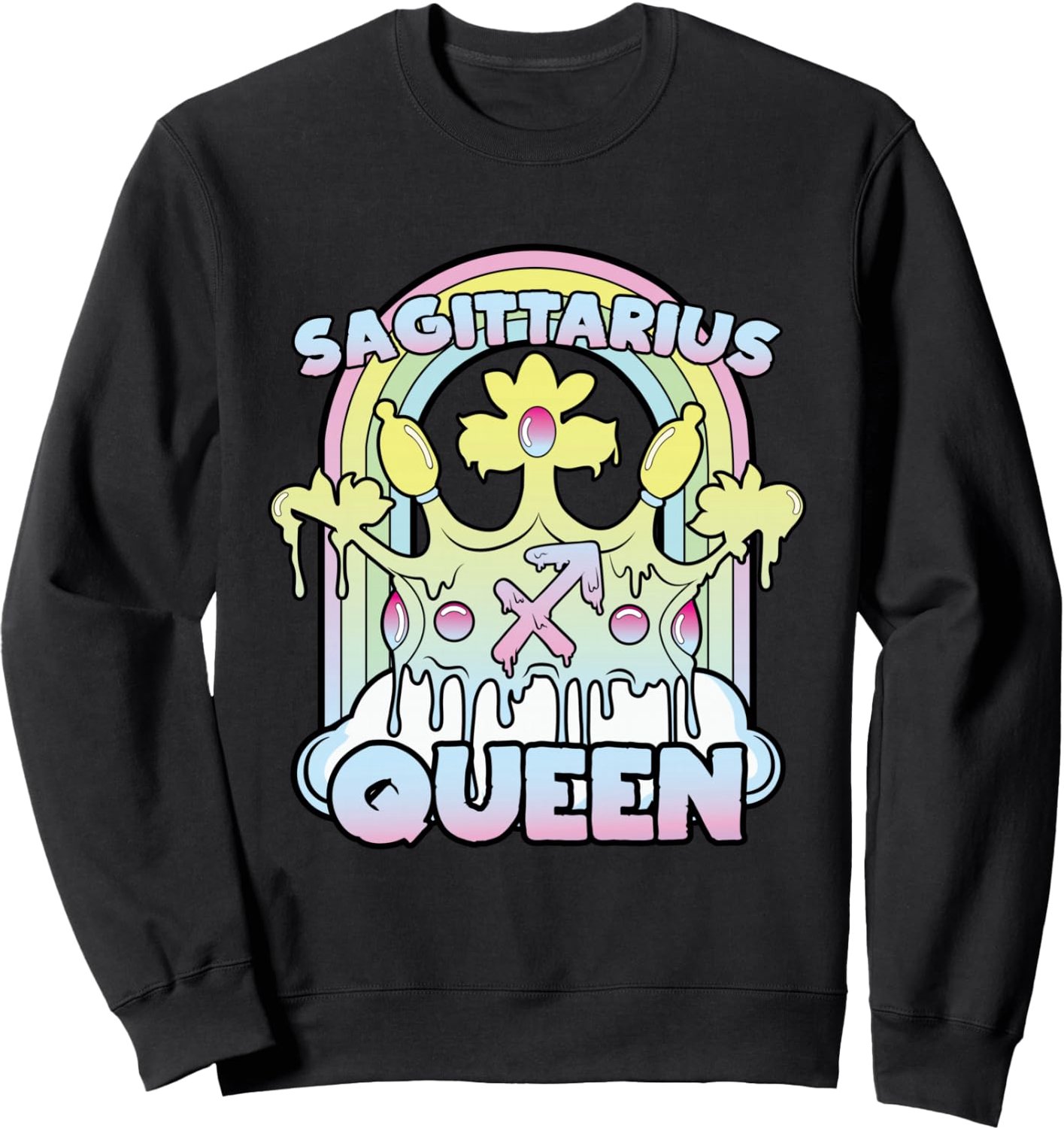 Sweatshirt met boogbeeld en kroon