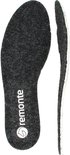 Zwarte, vilten inlegzool met wit 'remonte' logo en symbool.