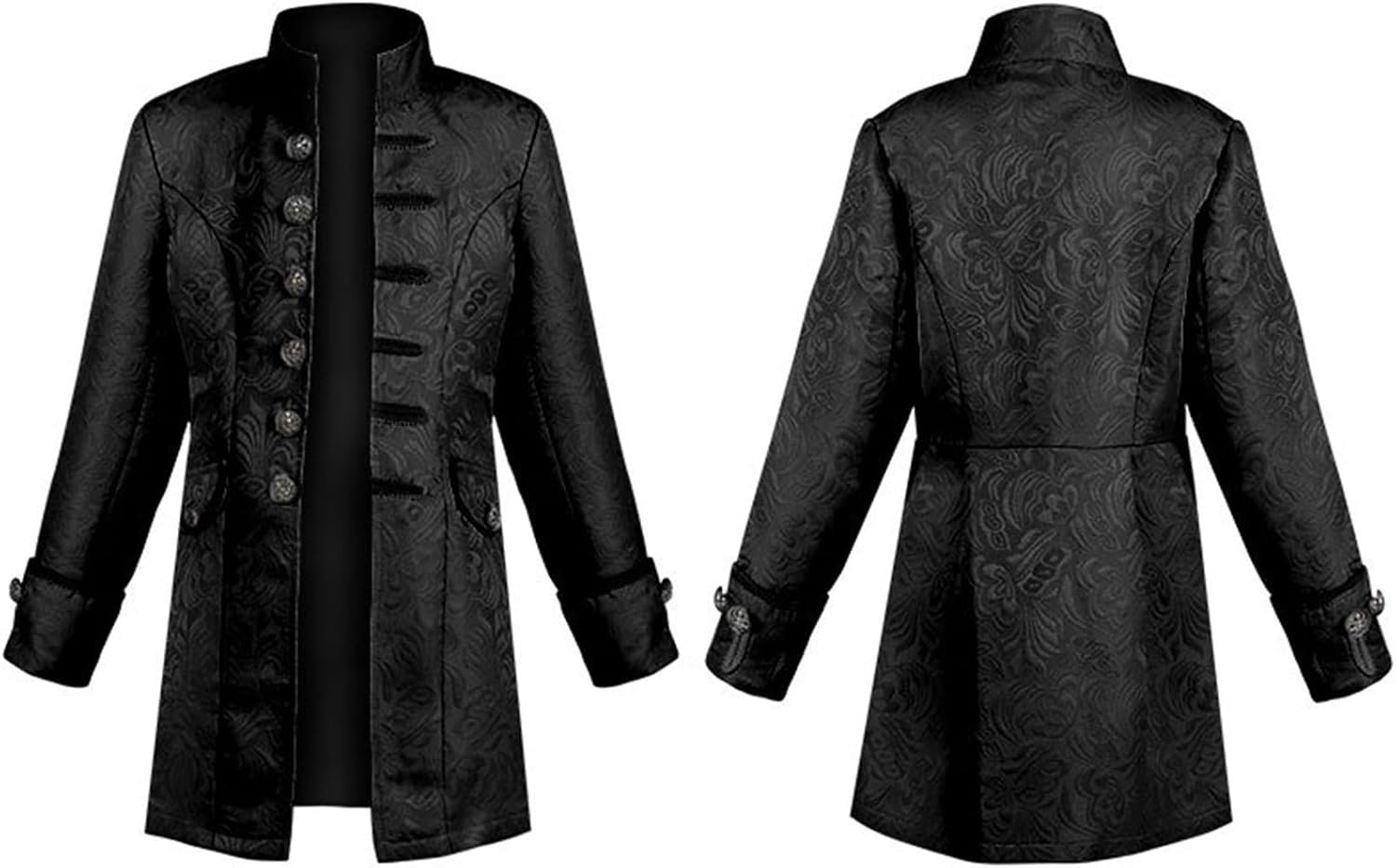 Steampunk jas voor jongens, met staande kraag en knopen, retro pijp, voor Halloween, carnaval en schoolvoorstellingen