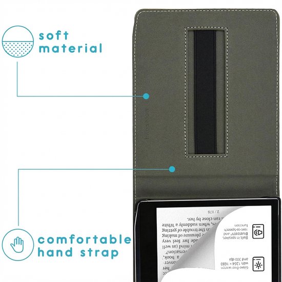 imoshion E-reader Hoesje - Geschikt voor Pocketbook Era Color - Stand Flipcase - Zwart van iMoshion — afbeelding 3