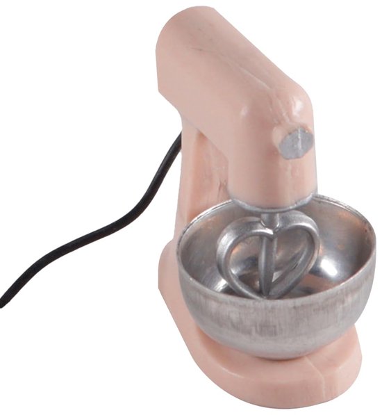 Miniatuur keukenmachine voor doe-het-zelfprojecten, vakantiecadeaus, tafeldisplay, minilandschap (roze) — afbeelding 5
