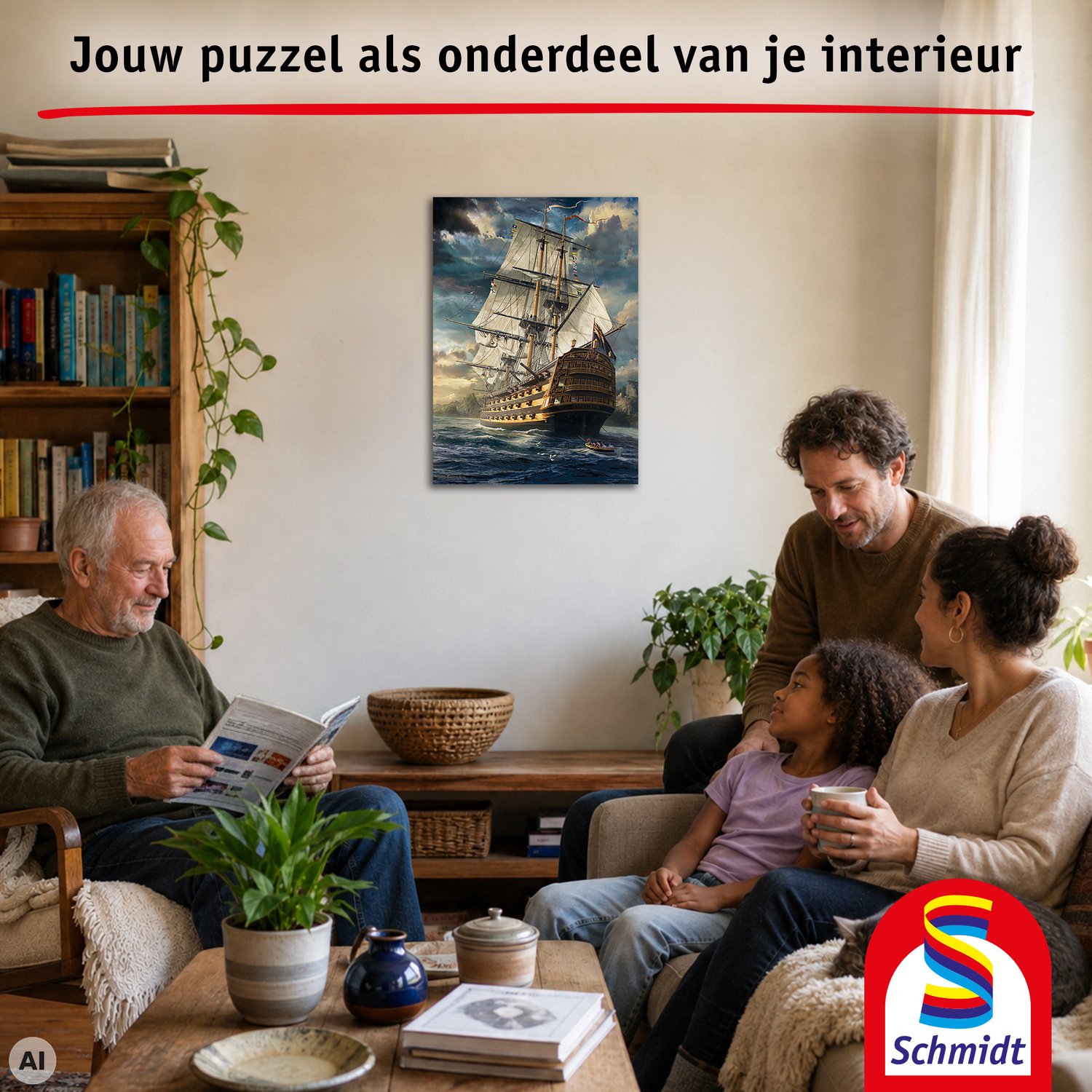 Schmidt - Legpuzzel - Zeilen gehesen!- Zeeslag - 1000 stukjes - Volwassenen - vanaf 12 jaar — afbeelding 8