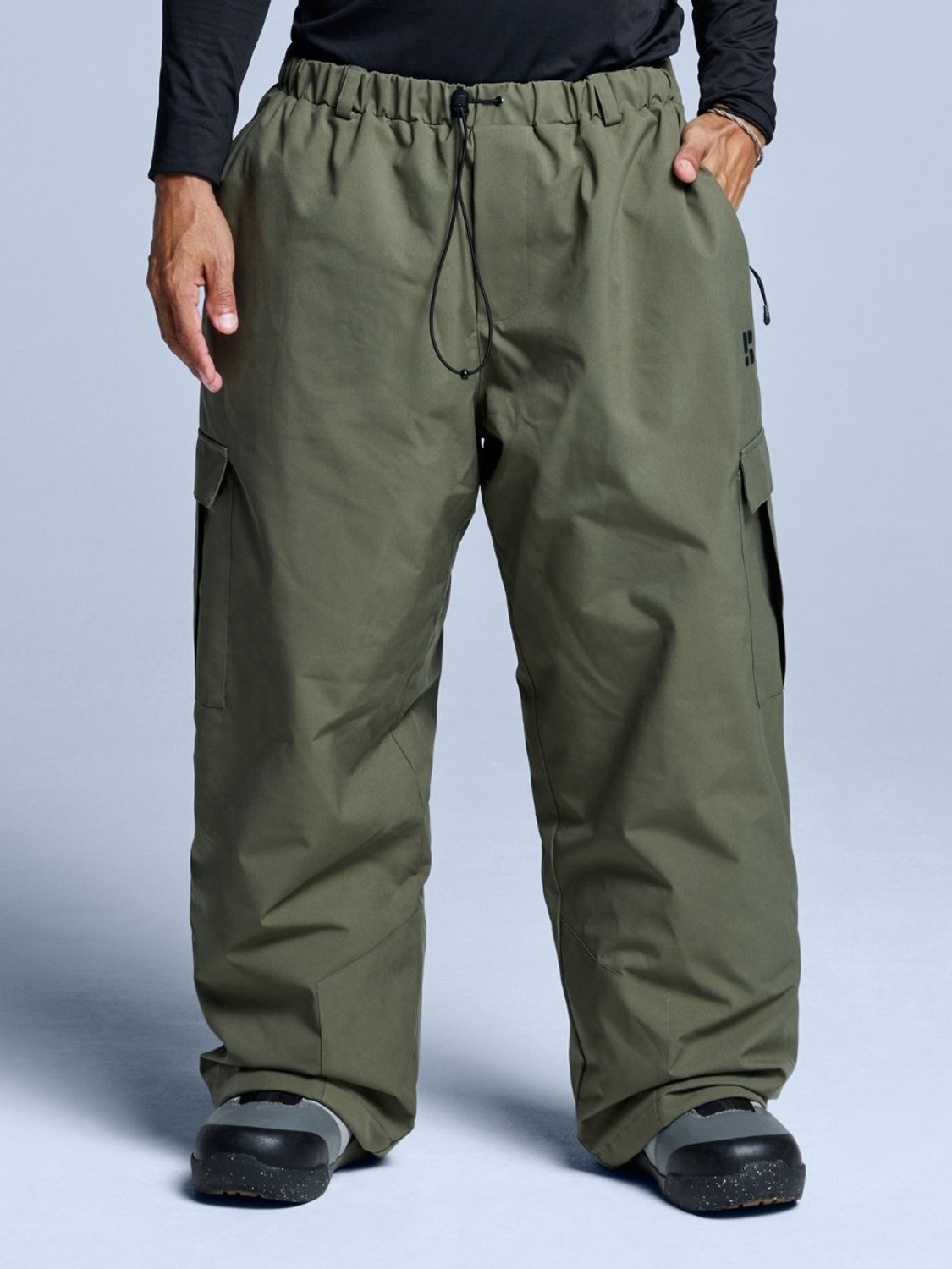 Poederbaas Jibba Park Unisex Baggy Skibroek Groen