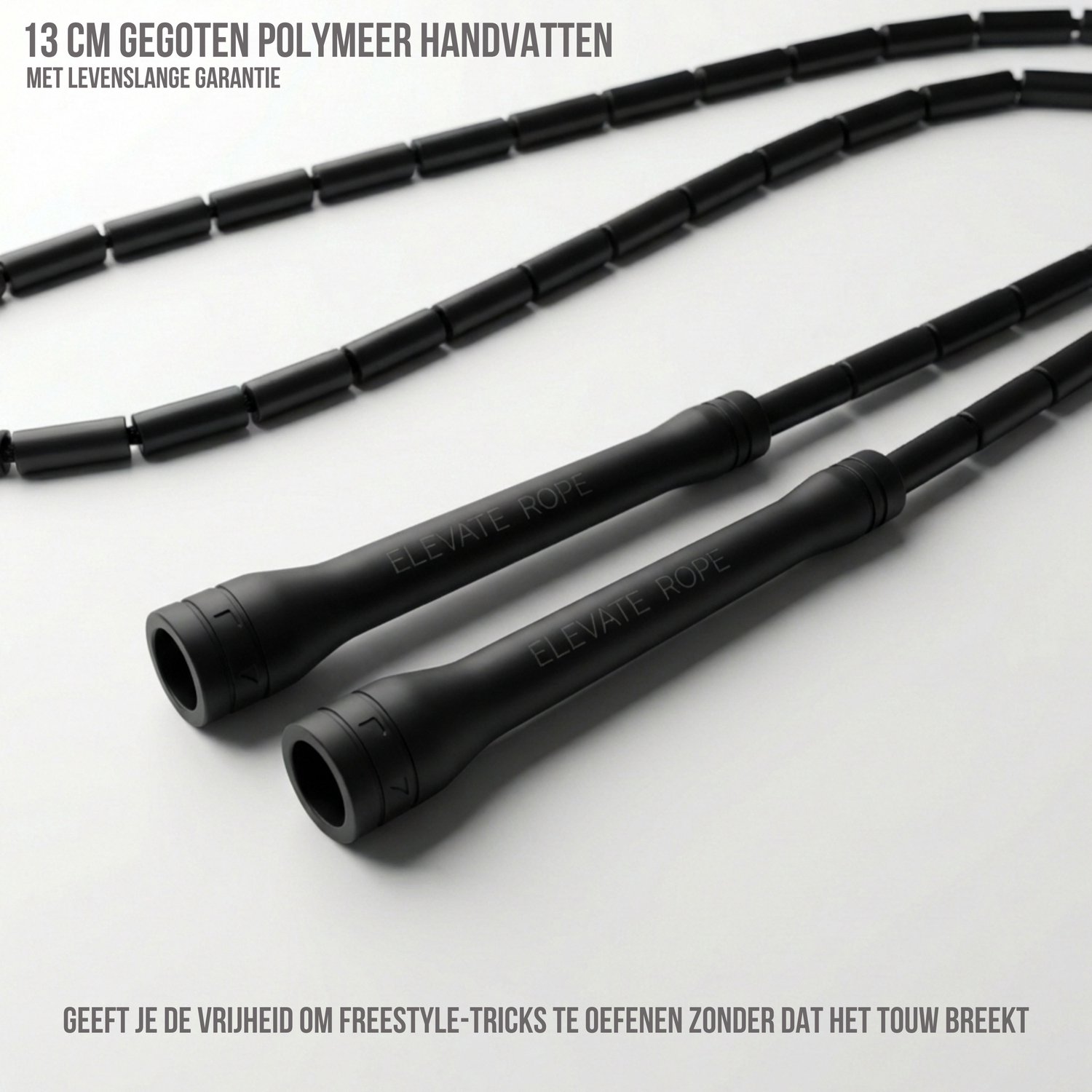 Elevate Rope Professioneel Beaded Springtouw - Verstelbare Jump Rope - Touwtje Springen voor Volwassenen en kinderen - Beaded rope - Conditie & Trucs - Binnen & Buiten Skipping Rope - Fitness Springtouwen — afbeelding 2