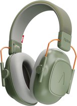 Alpine Muffy Kids Gehoorbescherming Kinderen 25 dB (5–16 Jaar) - Verstelbare Oorkappen voor Focus, School & Evenementen - Comfortabele & Opvouwbare Oorbeschermers - Groen