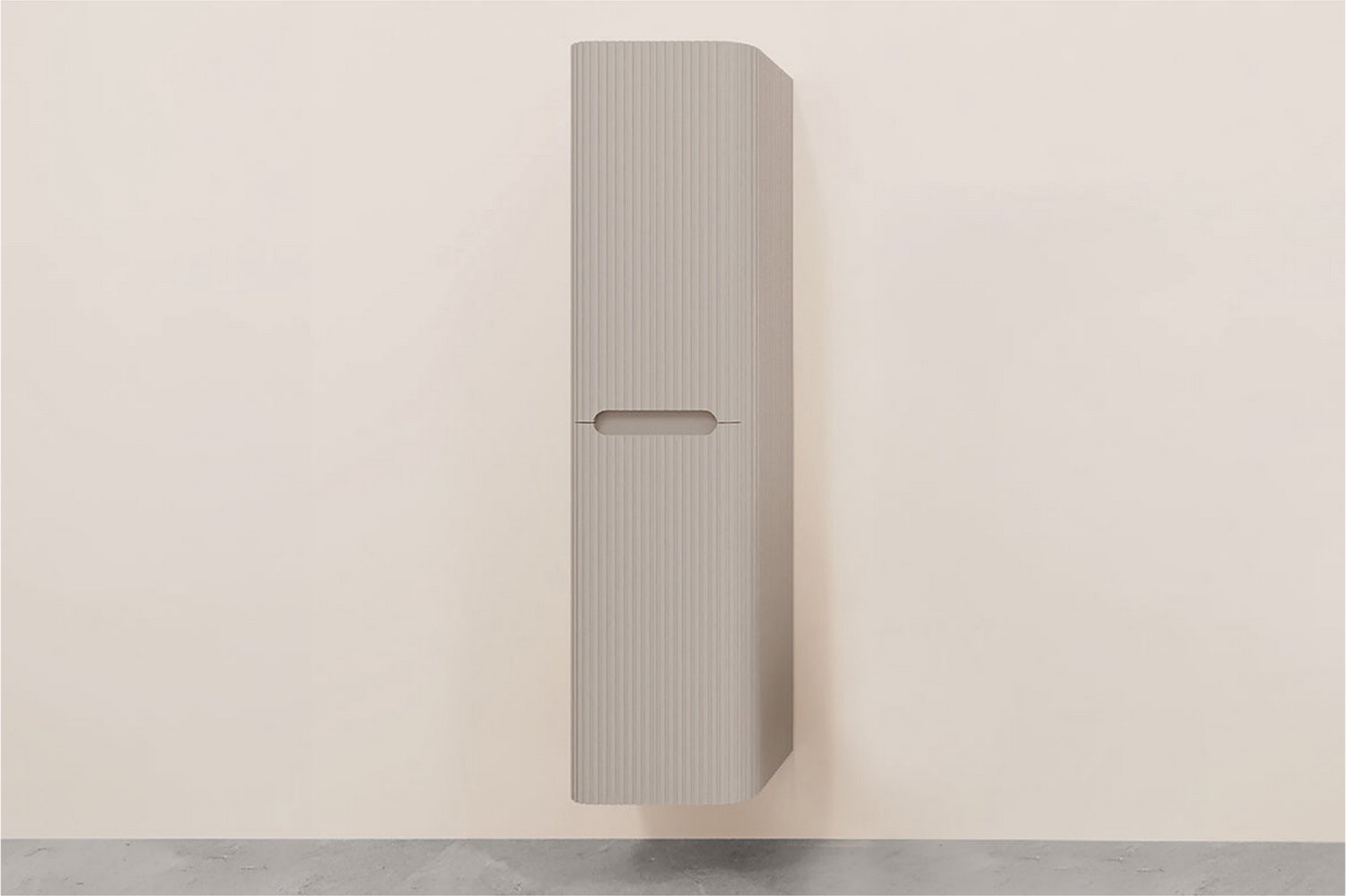 Wiesbaden Sulora Kolomkast Geribbeld 160 x 40 x 35 cm - Mat Beige