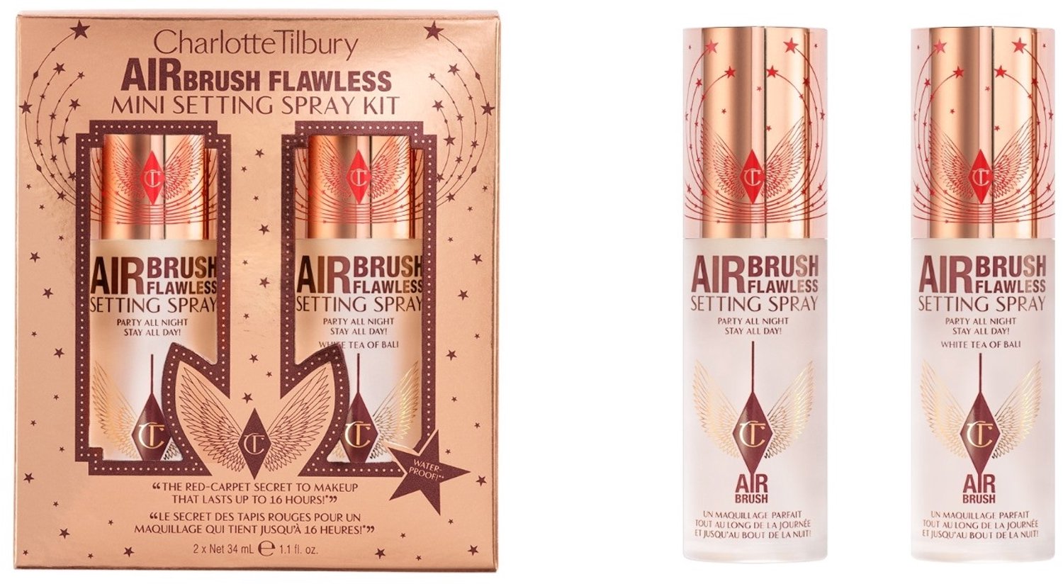 Charlotte Tilbury Airbrush Flawless Mini Setting Spray Kit - 2 x 34 ml