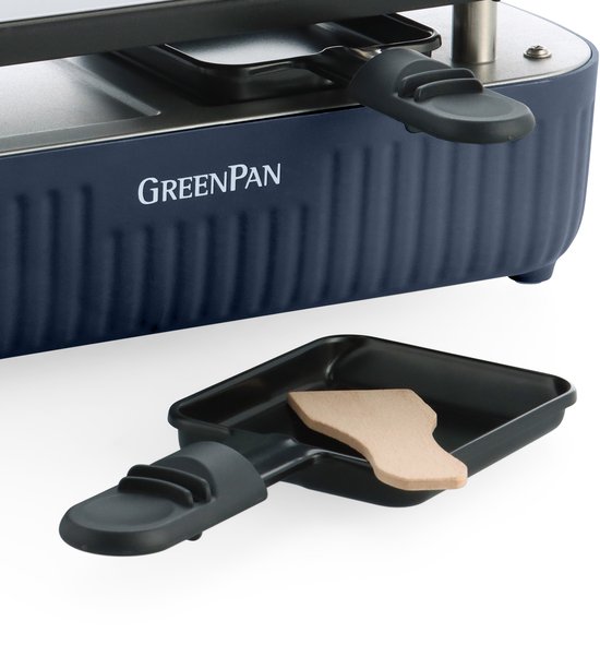 GreenPan Silhouette Connectable Gourmetstel - Gourmet voor 2 Personen - Verbind tot 6 Toestellen - PFAS-vrije Antiaanbaklaag - Donker blauw — afbeelding 2