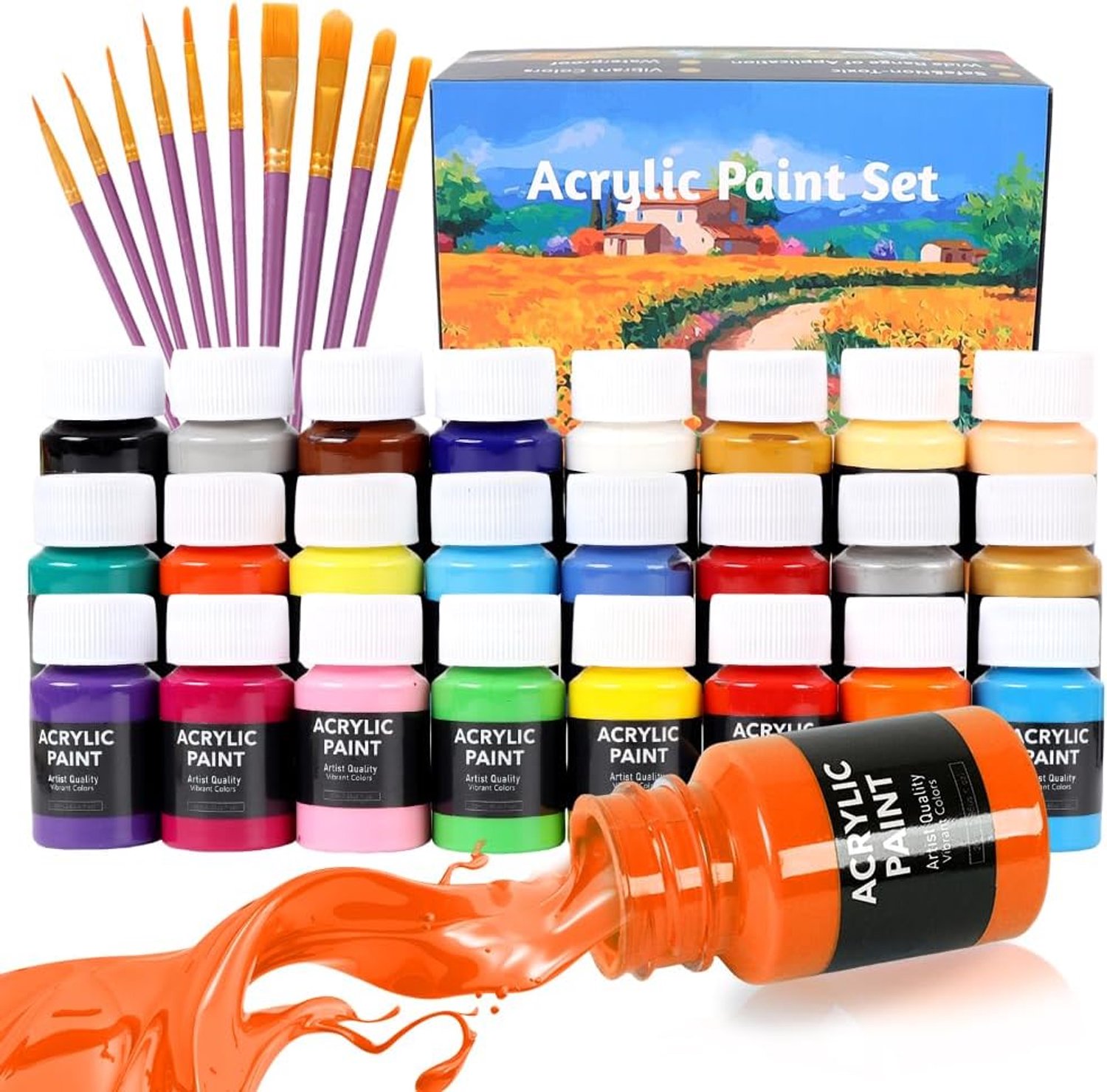 24 x 25 ml, watervast en snel drogend