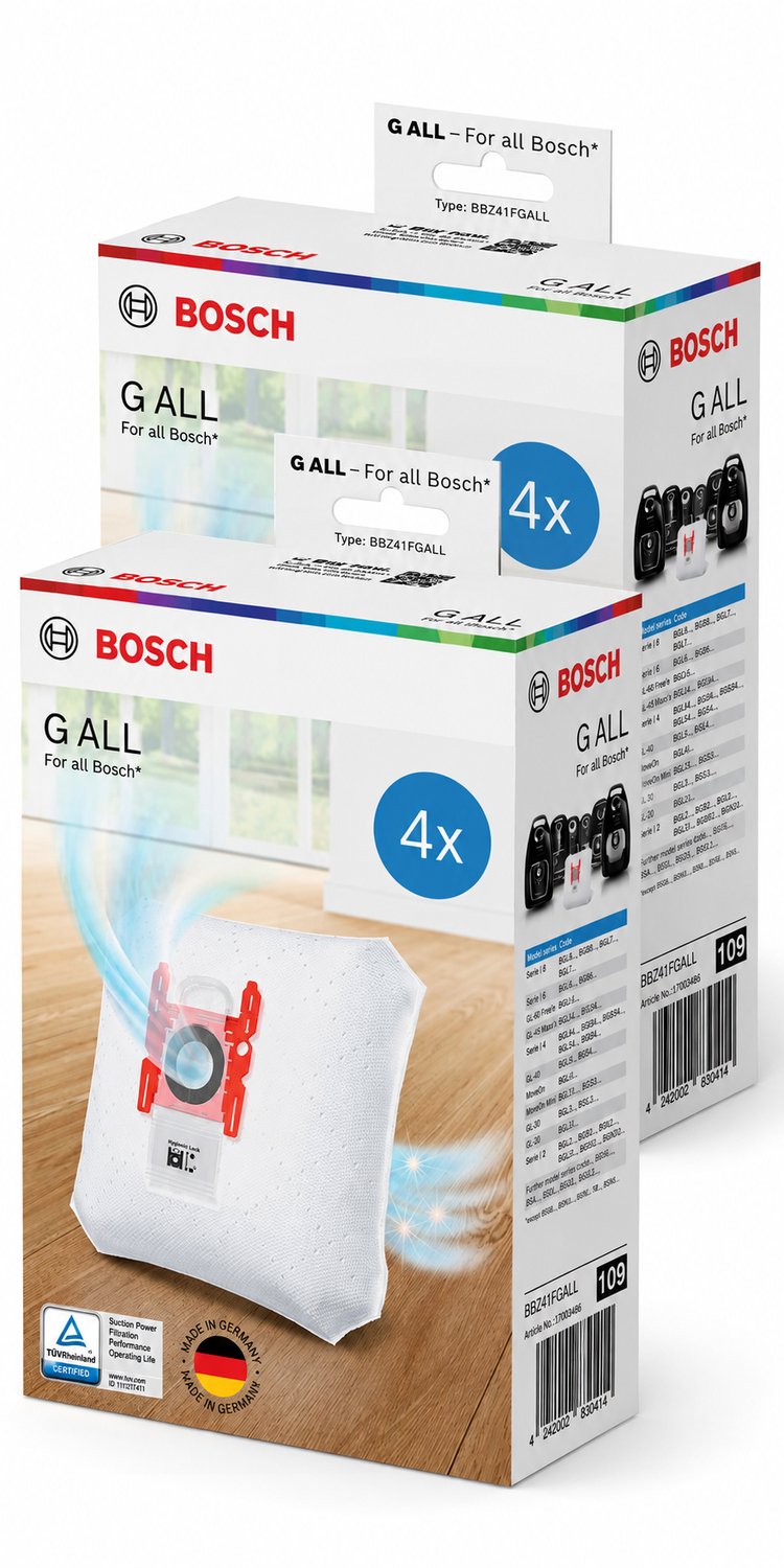 Bosch BBZ41FG / Siemens VZ41AFG Stofzuigerzakken Type G - 8 stuks