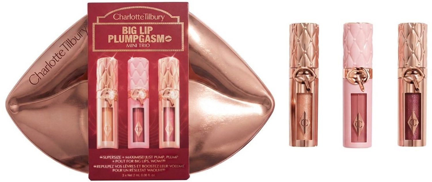 Charlotte Tilbury - Big Lip Plumpgasm Mini Trio - 3 lip plumpers 2 ml - Limited Edition Lip Cadeauset
