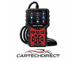 CarTechDirect ® OBD2 Scanner V511 - Auto Uitleesapparaat Nederlands - Foutcodes Lezen & Wissen - Diagnose Apparaat met Accuspanning Meter - Geschikt voor 12V Benzine Auto's