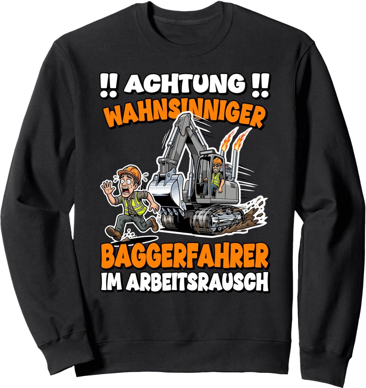 Bagger-trui voor de fanatieke graafmachinebestuurder