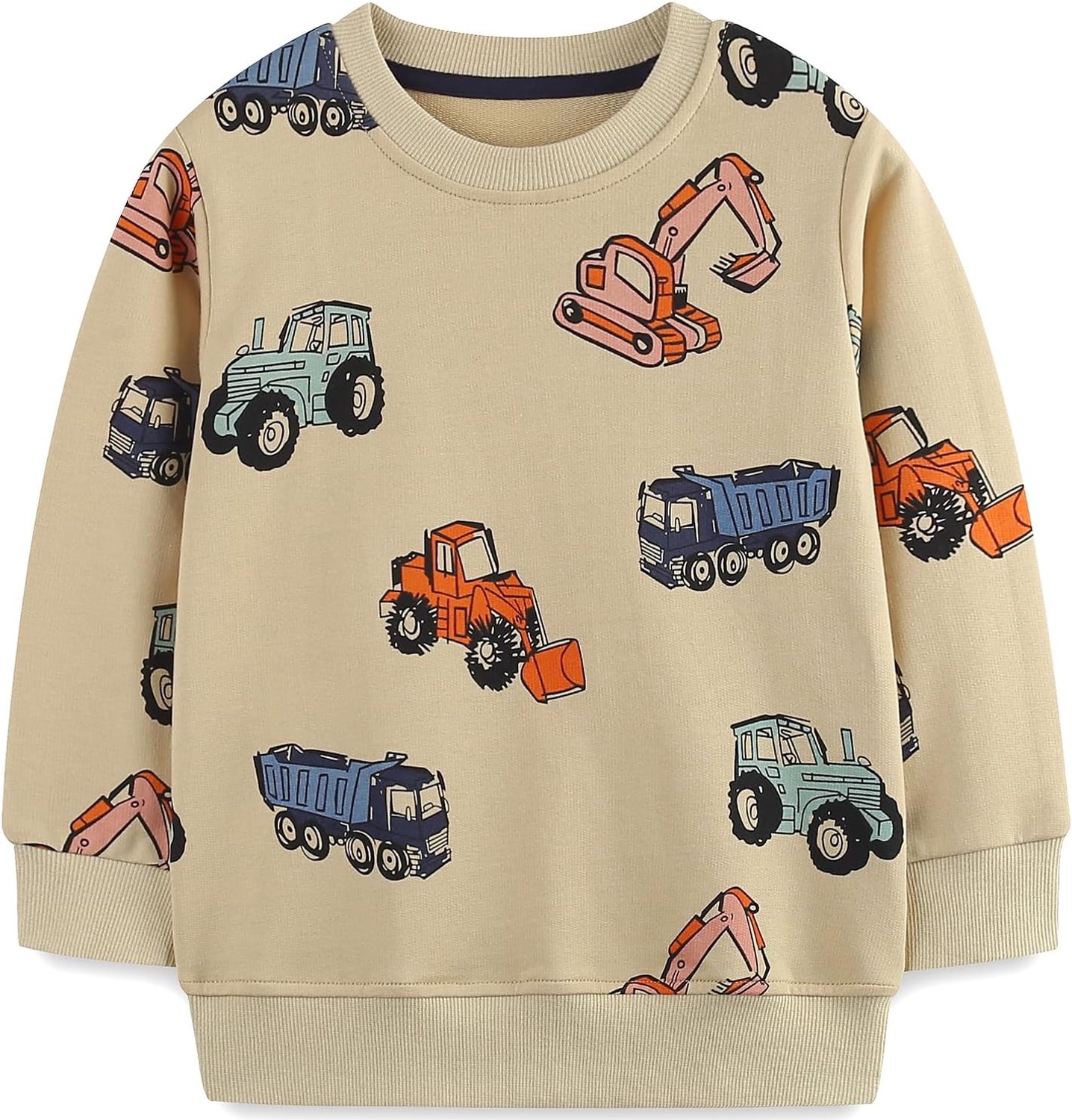 Sweatshirt voor jongens van katoen, warm, lange mouwen