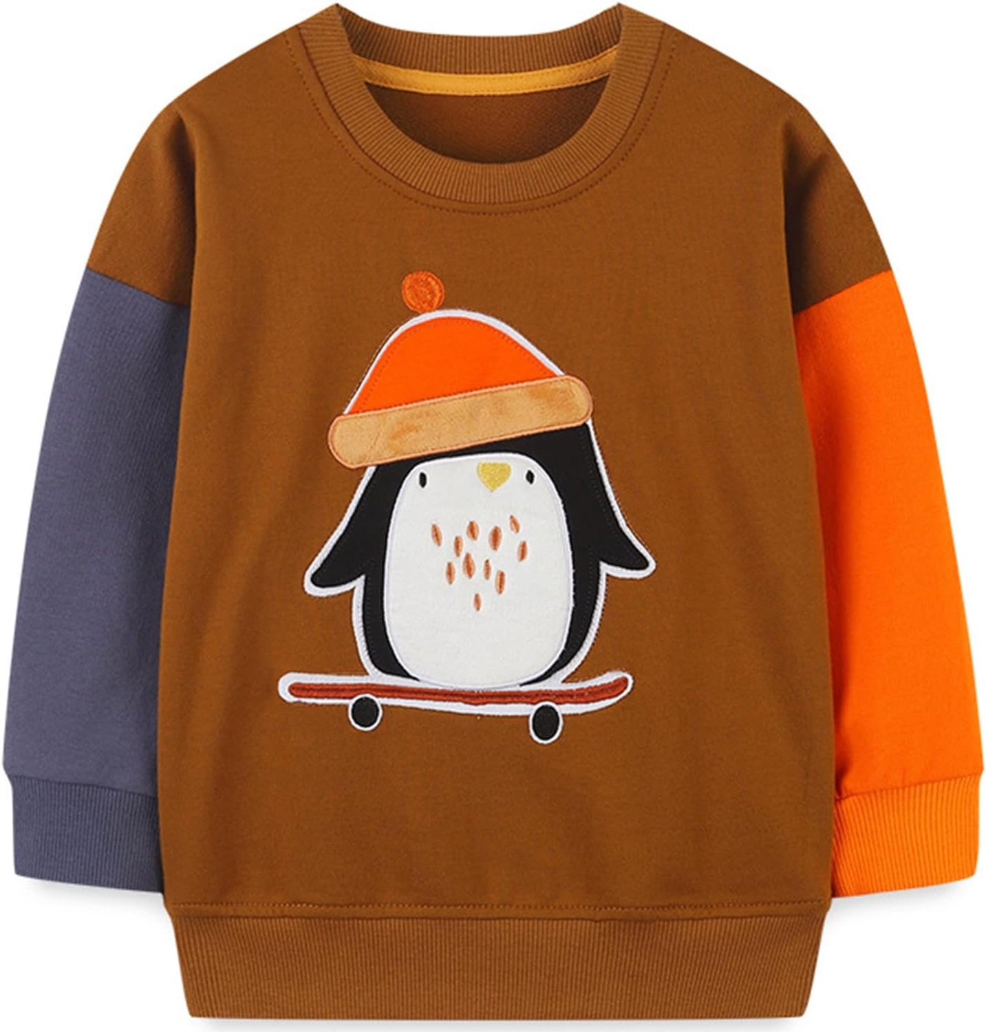 Sweatshirt voor jongens van katoen, warme lange mouwen 1-7 jaar